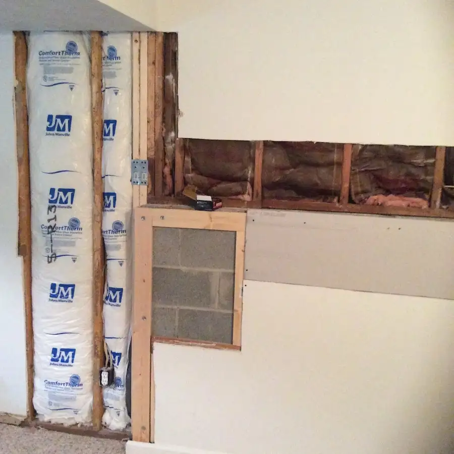 Wall insulation replacement during Structural Drying in Lugoff